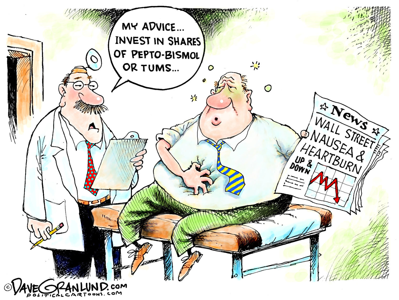 Investor hearburn by Dave Granlund, PoliticalCartoons.com